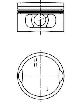 Píst KOLBENSCHMIDT 99942620