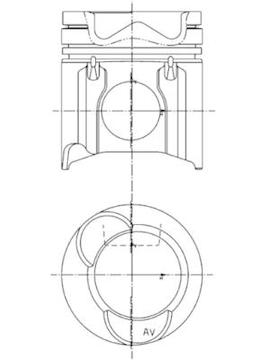 Píst KOLBENSCHMIDT 99943600