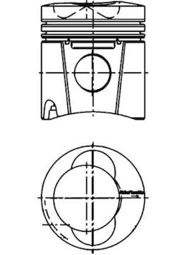 Píst KOLBENSCHMIDT 99955600