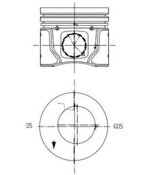Píst KOLBENSCHMIDT 99963600