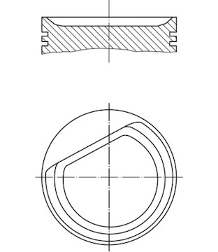 Píst MAHLE ORIGINAL 001 24 00