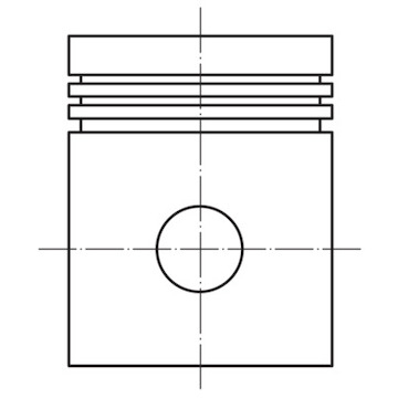 Píst MAHLE ORIGINAL 001 28 01