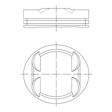 Píst MAHLE ORIGINAL 001 34 00