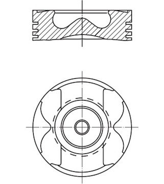 Píst MAHLE ORIGINAL 001 36 00