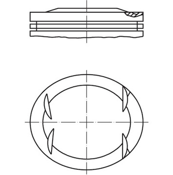 Píst MAHLE ORIGINAL 001 41 02