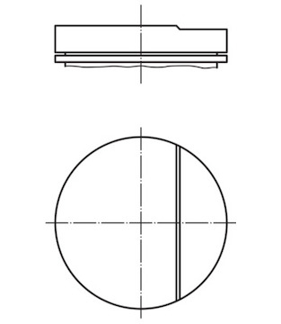 Píst MAHLE ORIGINAL 001 58 00