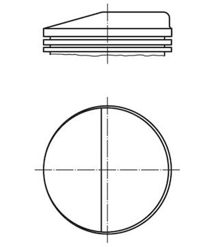 Píst MAHLE ORIGINAL 001 68 01