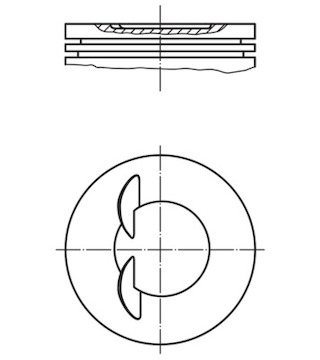 Píst MAHLE ORIGINAL 001 97 00