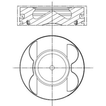 Píst MAHLE ORIGINAL 001 PI 00107 000