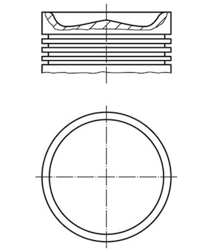 Píst MAHLE ORIGINAL 001 PI 00110 000