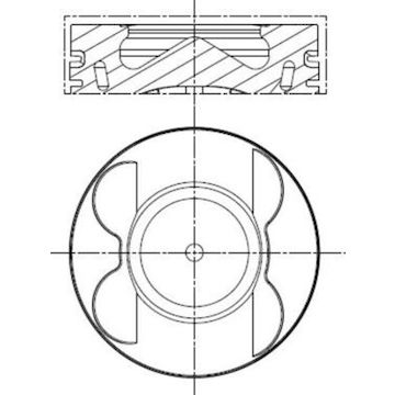 Píst MAHLE ORIGINAL 001 PI 00178 000