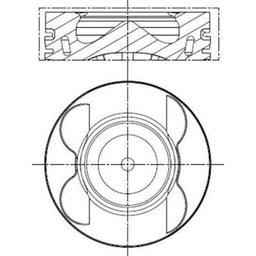 Píst MAHLE ORIGINAL 001 PI 00181 001