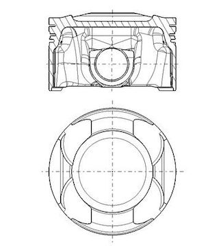 Píst MAHLE ORIGINAL 001 PI 00188 000