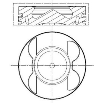 Píst MAHLE ORIGINAL 001 PI 00190 001