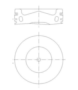 Píst MAHLE ORIGINAL 001 PI 00192 000