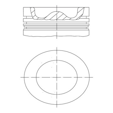 Píst MAHLE ORIGINAL 001 PI 00195 000