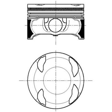 Píst MAHLE ORIGINAL 001 PI 00196 000