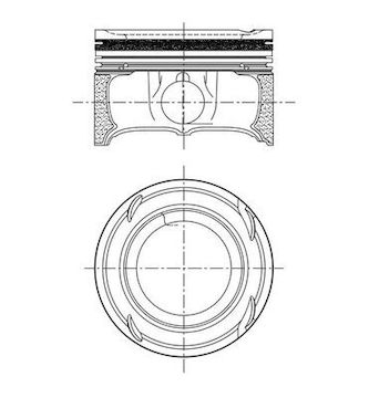 Píst MAHLE ORIGINAL 001 PI 00200 000