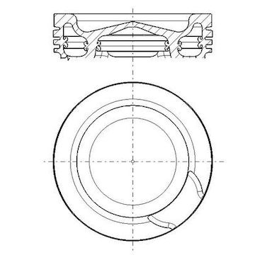 Píst MAHLE ORIGINAL 001 PI 00203 000