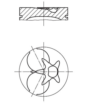 Píst MAHLE ORIGINAL 002 07 00