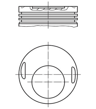 Píst MAHLE ORIGINAL 002 15 00