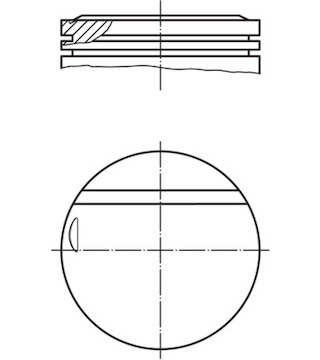 Píst MAHLE ORIGINAL 002 16 00