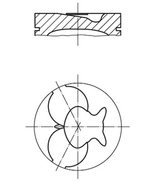 Píst MAHLE ORIGINAL 002 23 00