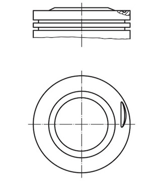 Píst MAHLE ORIGINAL 002 25 00