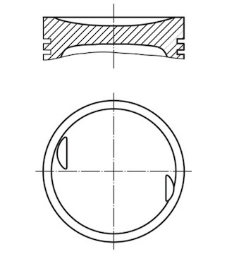 Píst MAHLE ORIGINAL 002 27 00