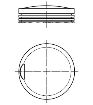 Píst MAHLE ORIGINAL 002 28 02