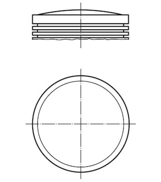 Píst MAHLE ORIGINAL 002 32 00