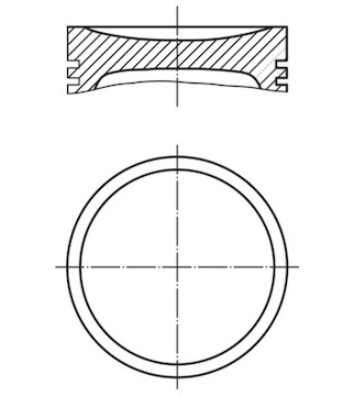 Píst MAHLE ORIGINAL 002 53 00