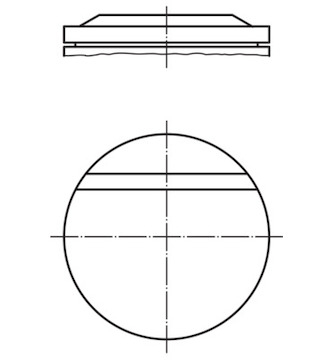 Píst MAHLE ORIGINAL 002 71 10