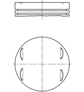 Píst MAHLE ORIGINAL 002 75 01