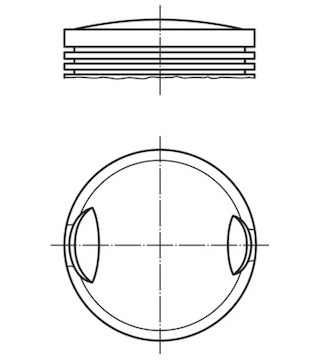 Píst MAHLE ORIGINAL 002 77 02