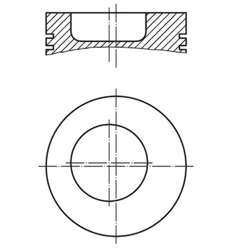 Píst MAHLE ORIGINAL 002 79 00