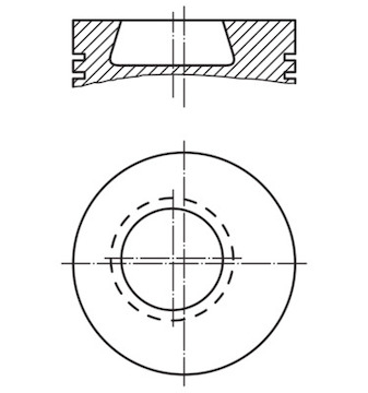 Píst MAHLE ORIGINAL 002 80 00