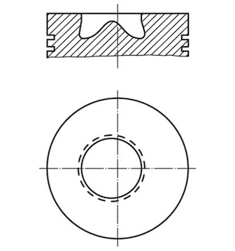 Píst MAHLE ORIGINAL 002 81 00