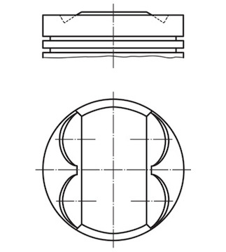 Píst MAHLE ORIGINAL 002 89 11