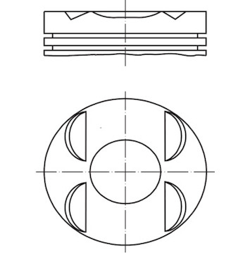 Píst MAHLE ORIGINAL 002 94 00