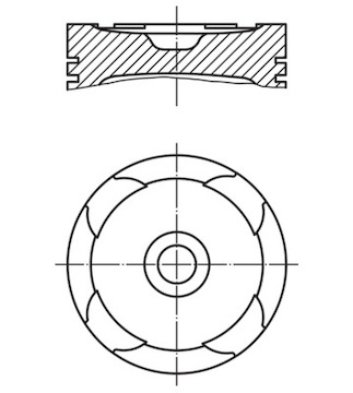 Píst MAHLE ORIGINAL 003 57 00