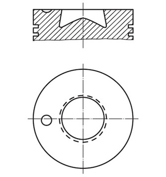 Píst MAHLE ORIGINAL 003 62 00