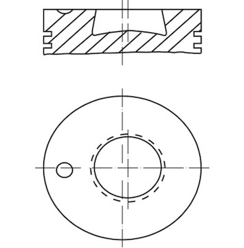 Píst MAHLE ORIGINAL 003 76 00