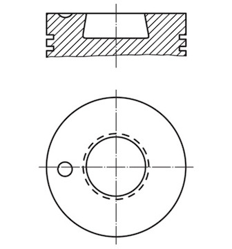 Píst MAHLE ORIGINAL 003 93 00