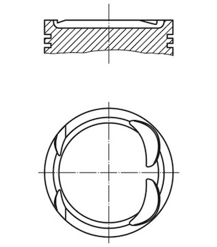 Píst MAHLE ORIGINAL 004 06 00