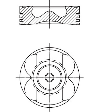Píst MAHLE ORIGINAL 004 59 03