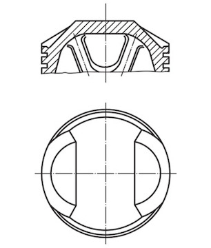 Píst MAHLE ORIGINAL 007 56 00