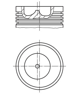 Píst MAHLE ORIGINAL 007 85 00