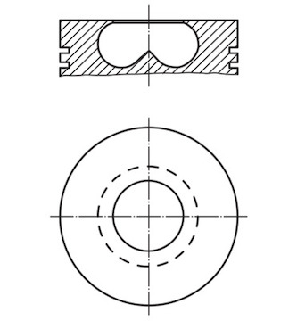 Píst MAHLE ORIGINAL 007 94 01