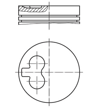 Píst MAHLE ORIGINAL 007 98 00